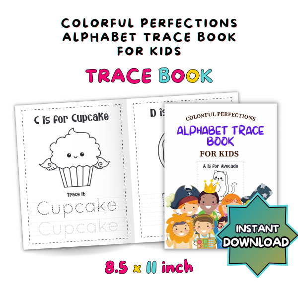 COLORFUL PERFECTION ALPHABET TRACE BOOK FOR KIDS - Image 7