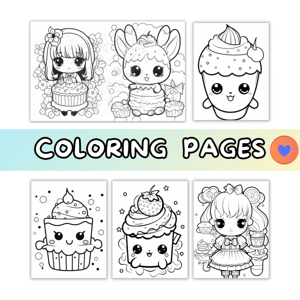 COLORFUL Perfection CUTE  ICE-CREAM  COLORING BOOK - Image 7