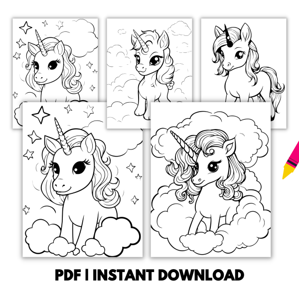 COLORFUL PERFECTION UNICORN FANTASY COLORING BOOK - Image 4