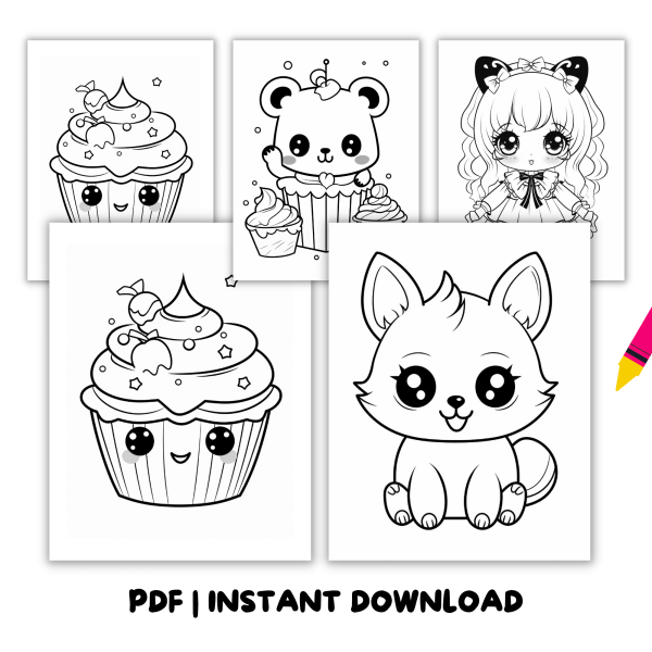 Colourful Perfection Cute Fruity Coloring book - Image 4