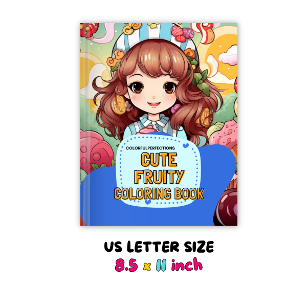 Colourful Perfection Cute Fruity Coloring book - Image 3