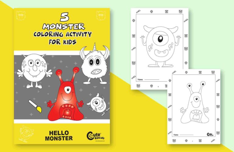 5 Silly Monster Coloring Pages for Kids to Enjoy and Have Fun