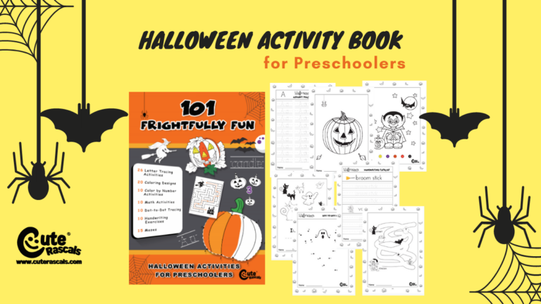 101 Free Printable Halloween Activity Book for Kids