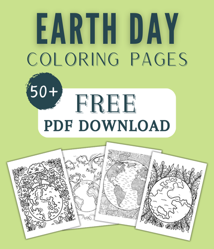 47 Earth Day Coloring Pages For Kids & Adults (FREE DOWNLOAD)