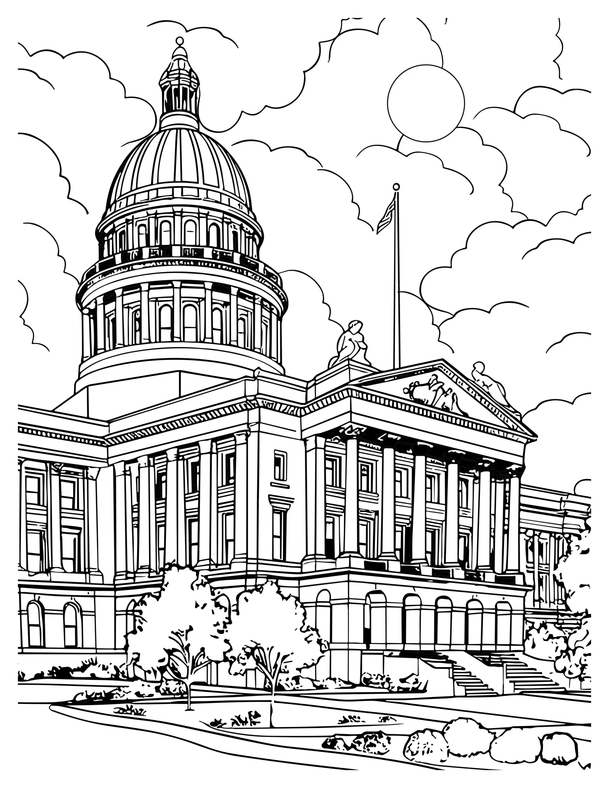 4th of July Coloring Pages