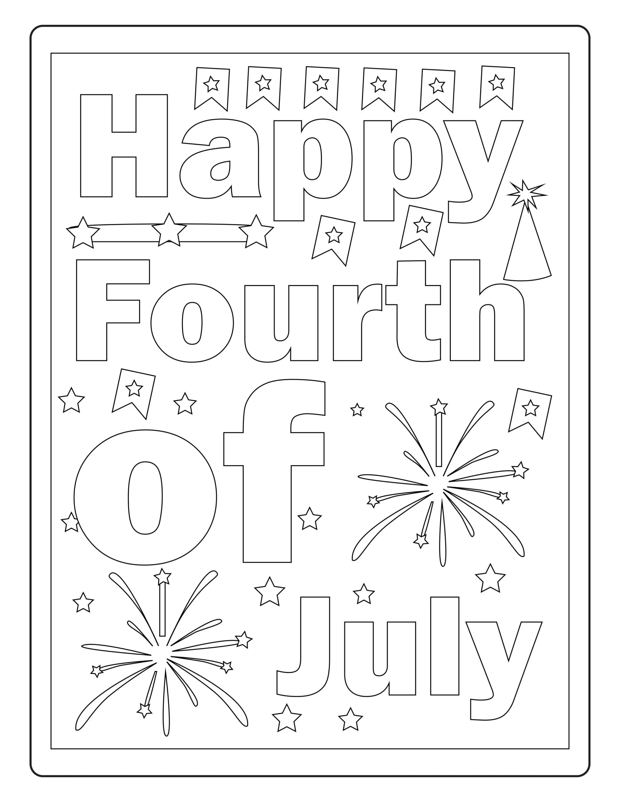 4th of July Coloring Pages