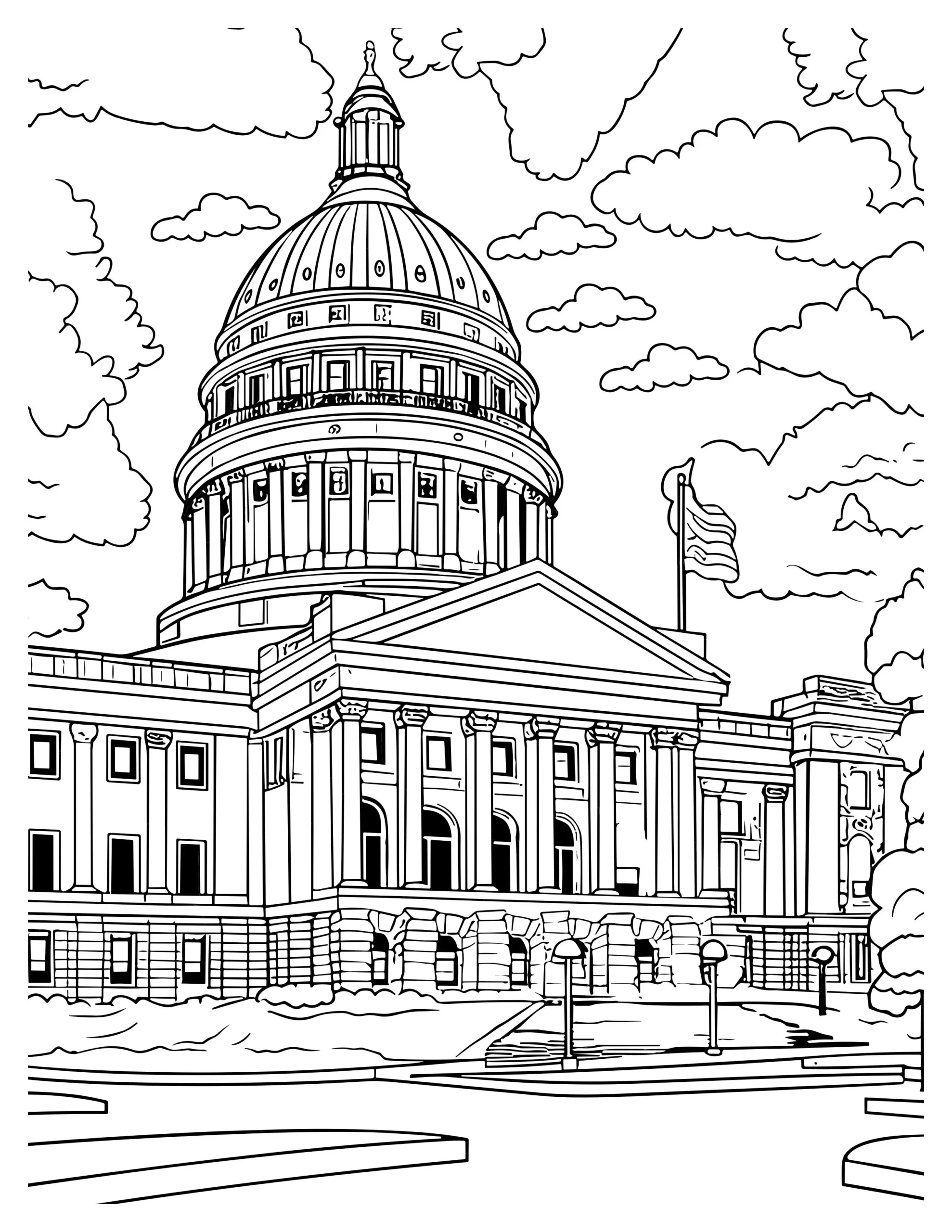 4th of July Coloring Pages