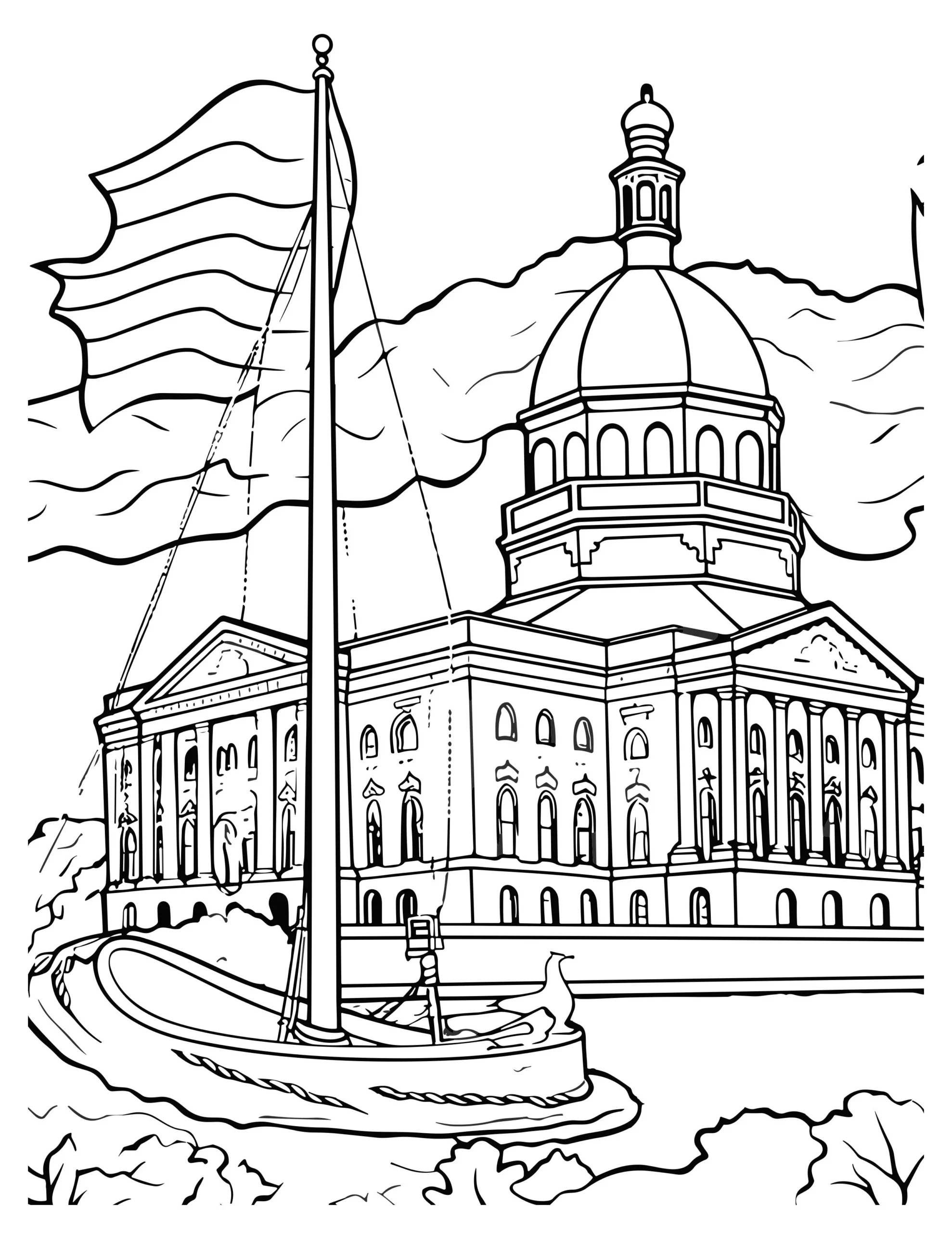 4th of July Coloring Pages