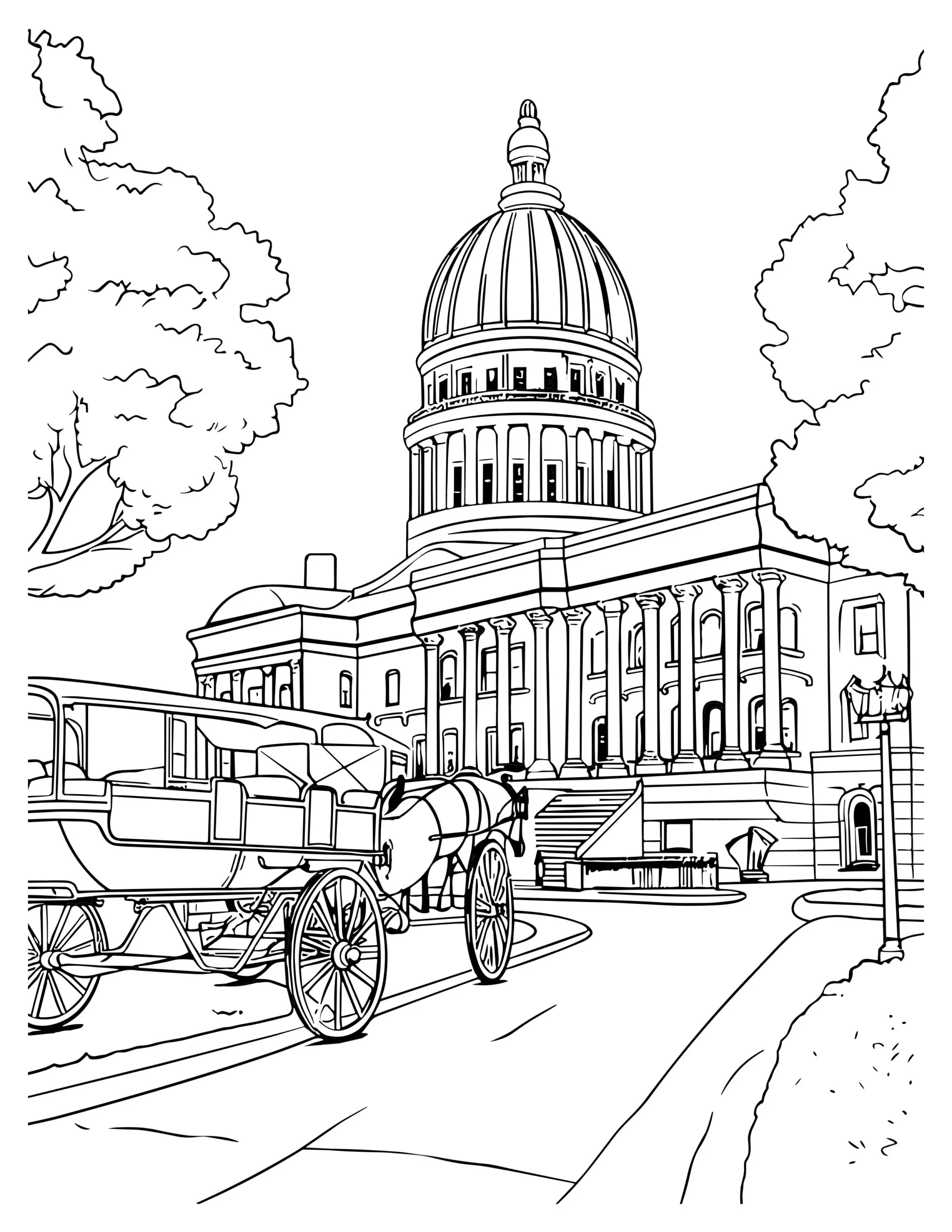 4th of July Coloring Pages