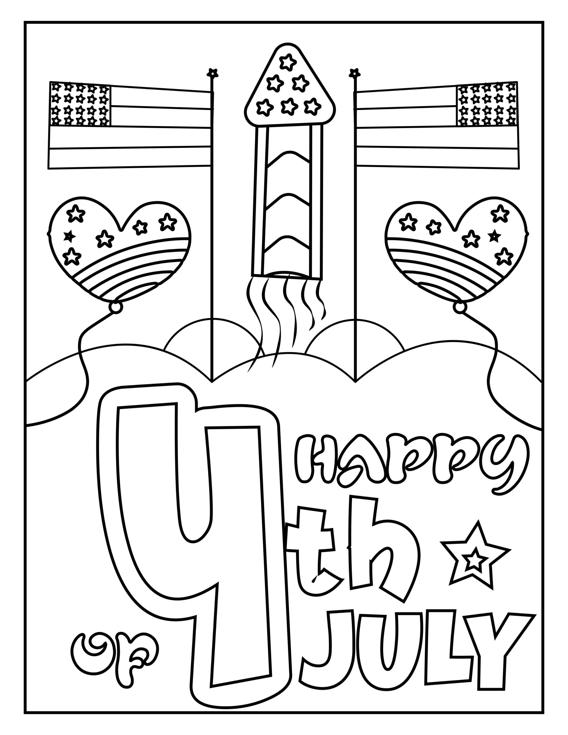 4th of July Coloring Pages
