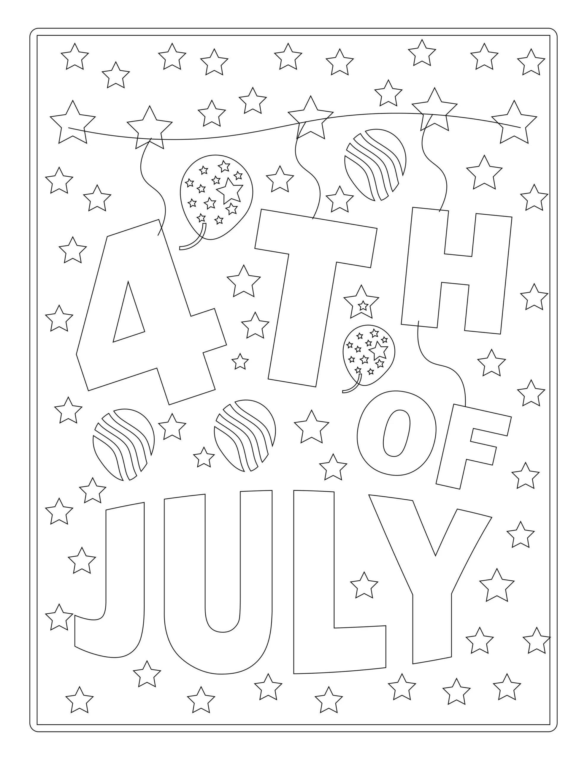 4th of July Coloring Pages
