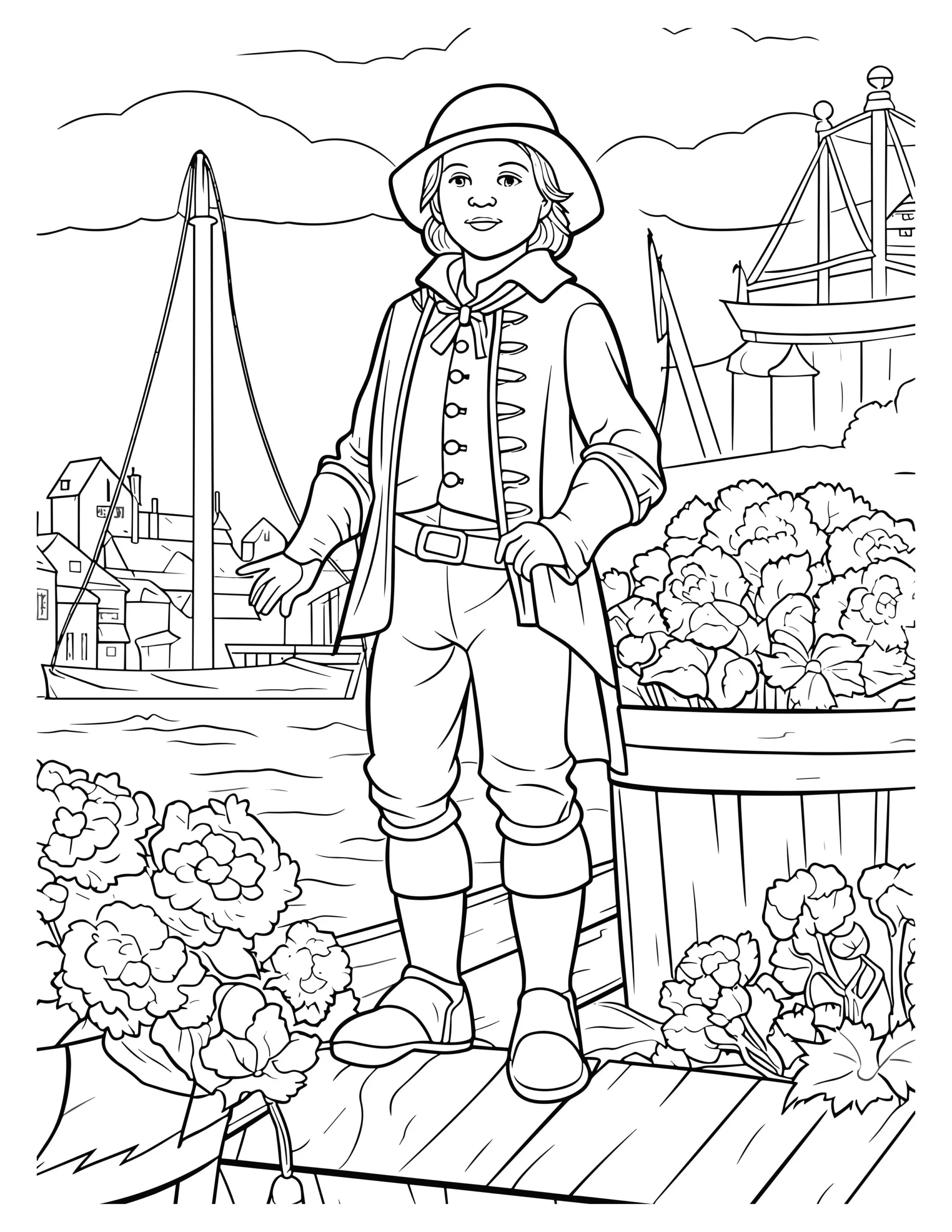 Colonial Boy By The Dock