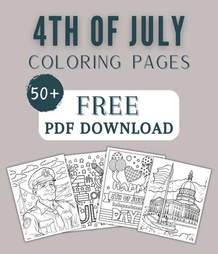 47 – 4th Of July Coloring Pages For Kids & Adults (FREE DOWNLOAD)