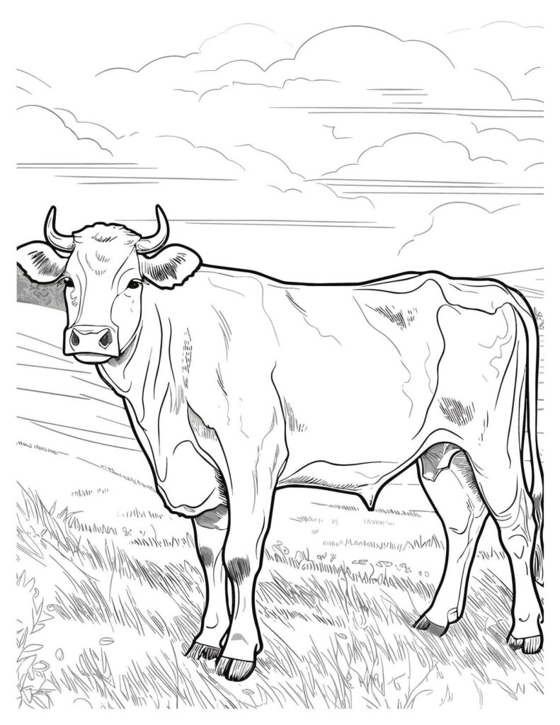 A Cow Stands Alone In The Field1