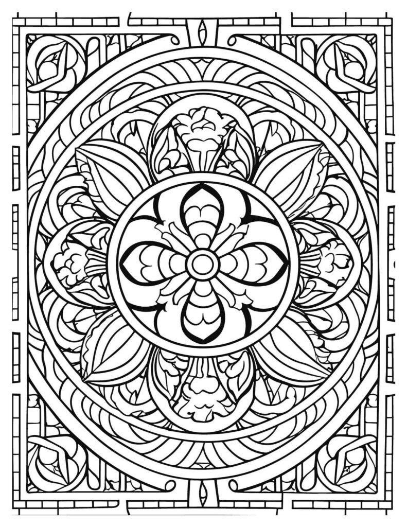 Aon  mandala coloring pages