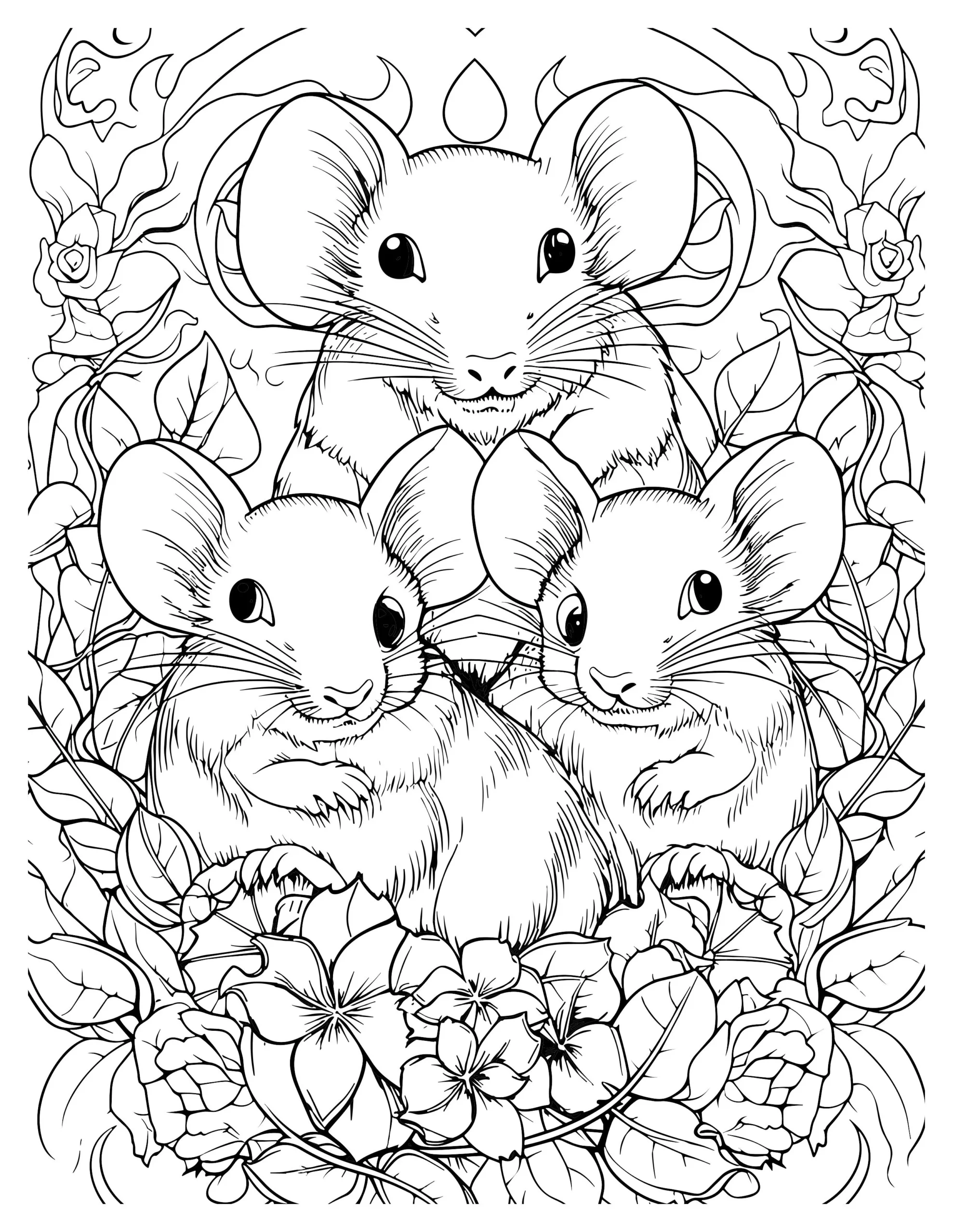 Three Baby Mice