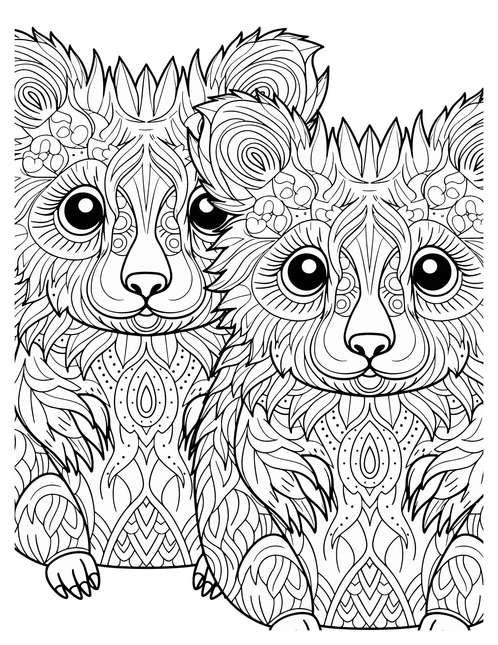 Intricate Baby Bears