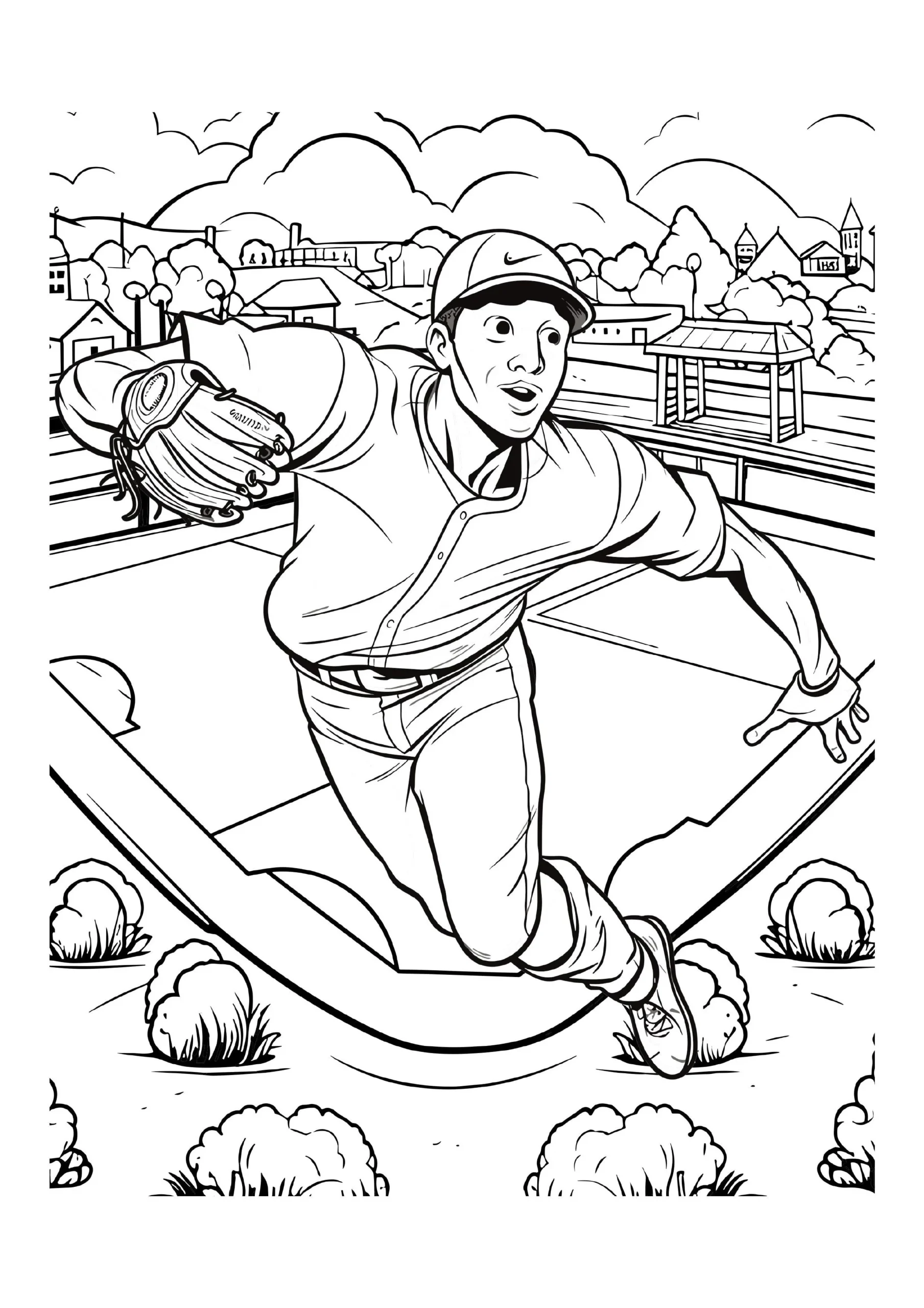 Baseball Coloring Pages