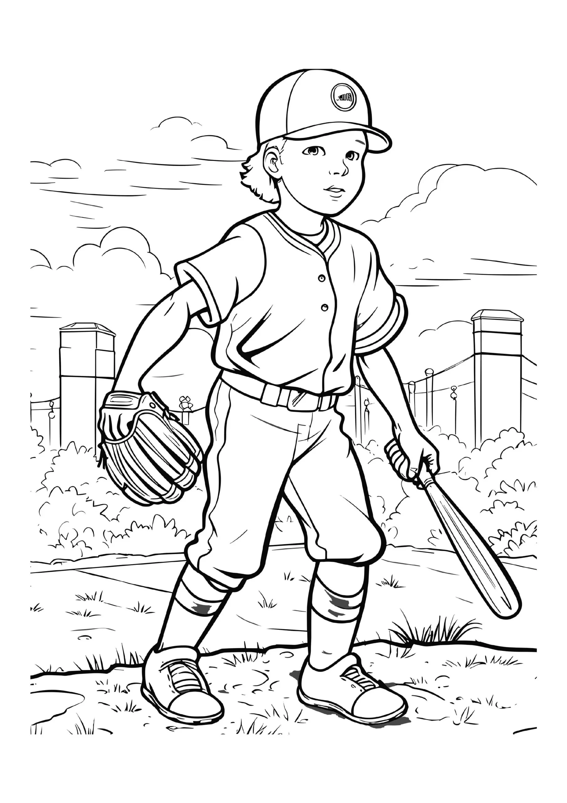 Baseball Coloring Pages