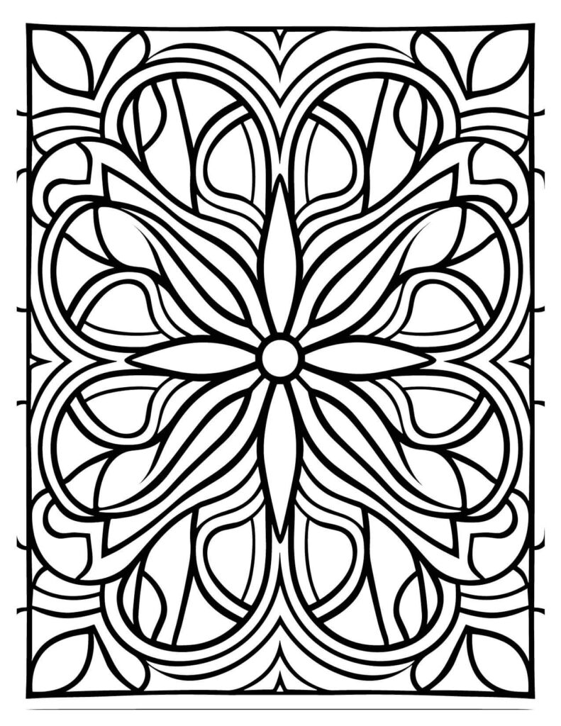  Bold Lines Flower 