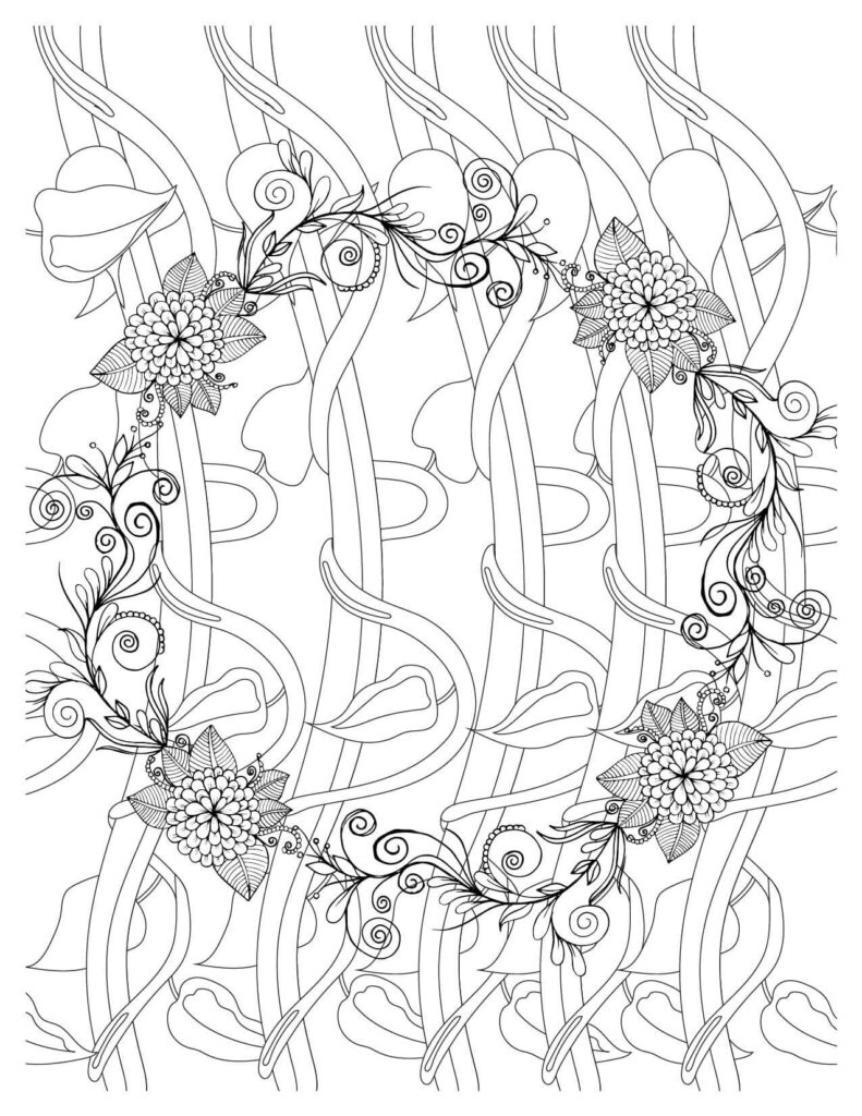 Botanical Marvel of Marigold Flowers coloring pages