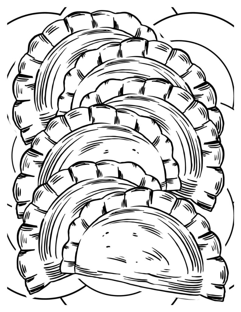 Cake Slices In Shape Of Stuffed Breads