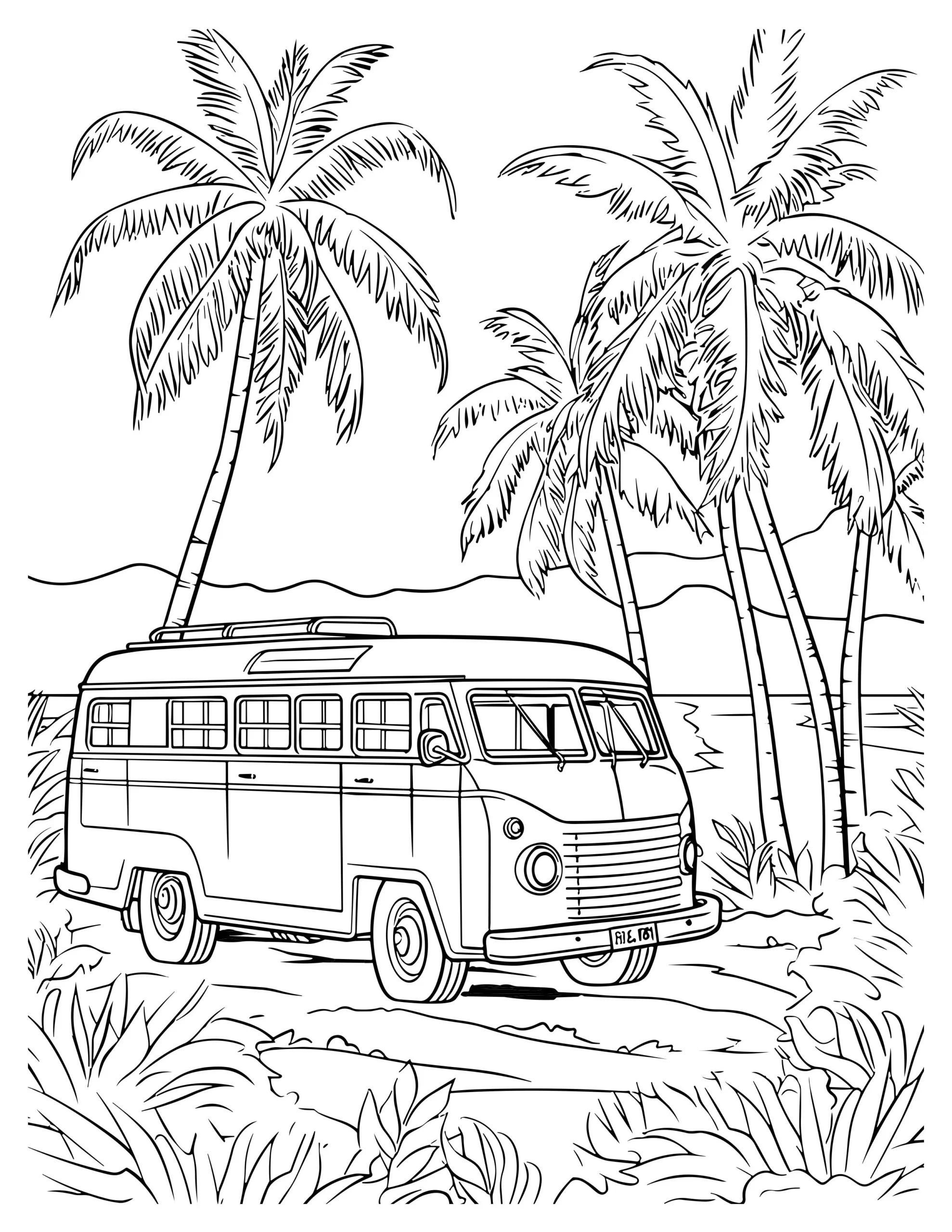 City Escape Coloring Page