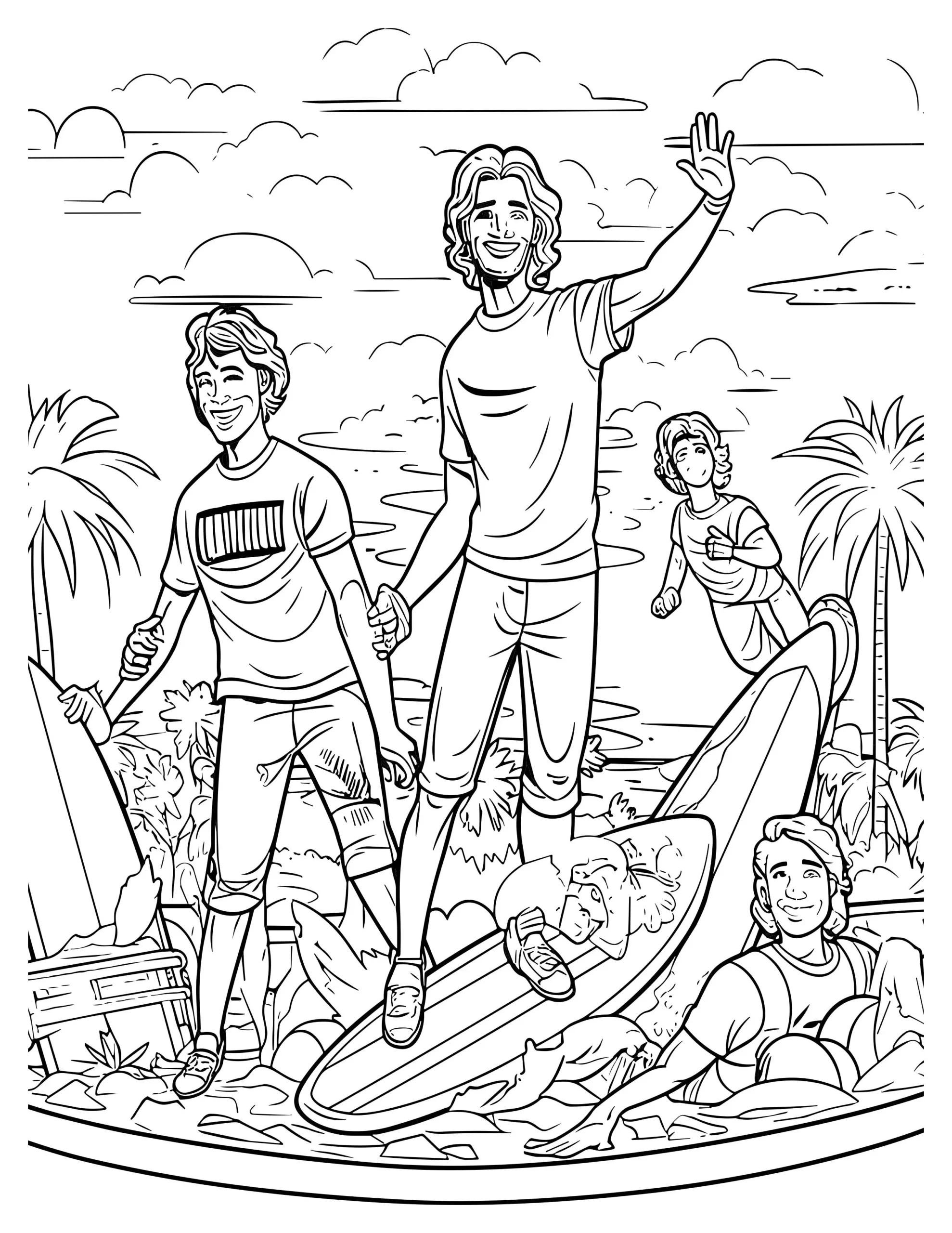 City Escape Coloring Page