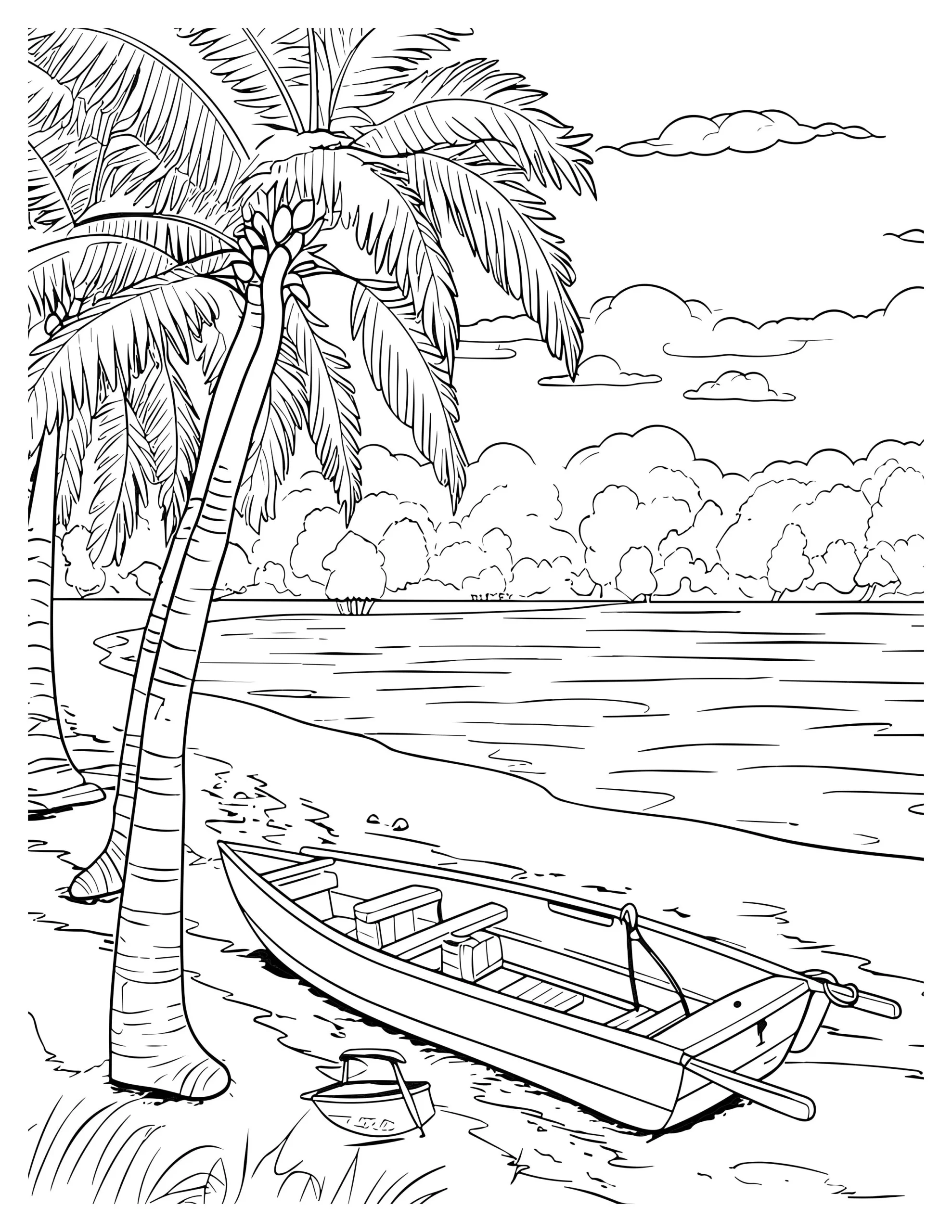 City Escape Coloring Page