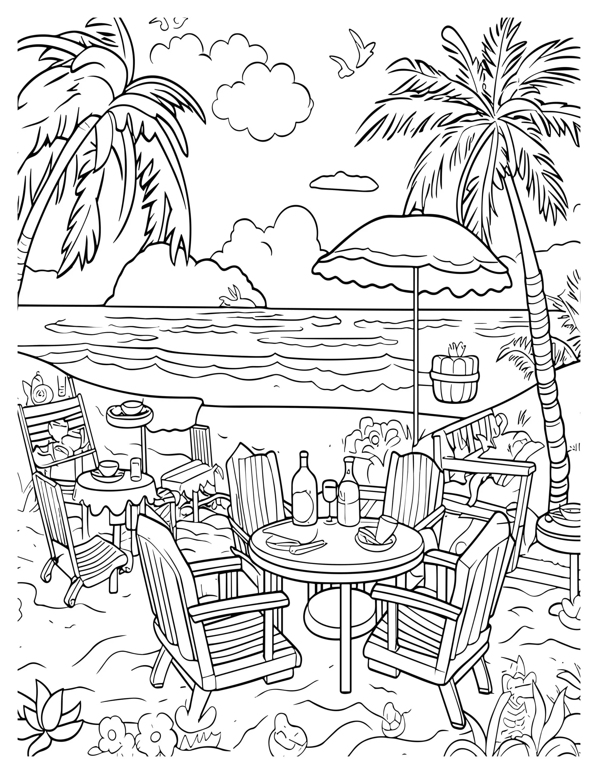 City Escape Coloring Page