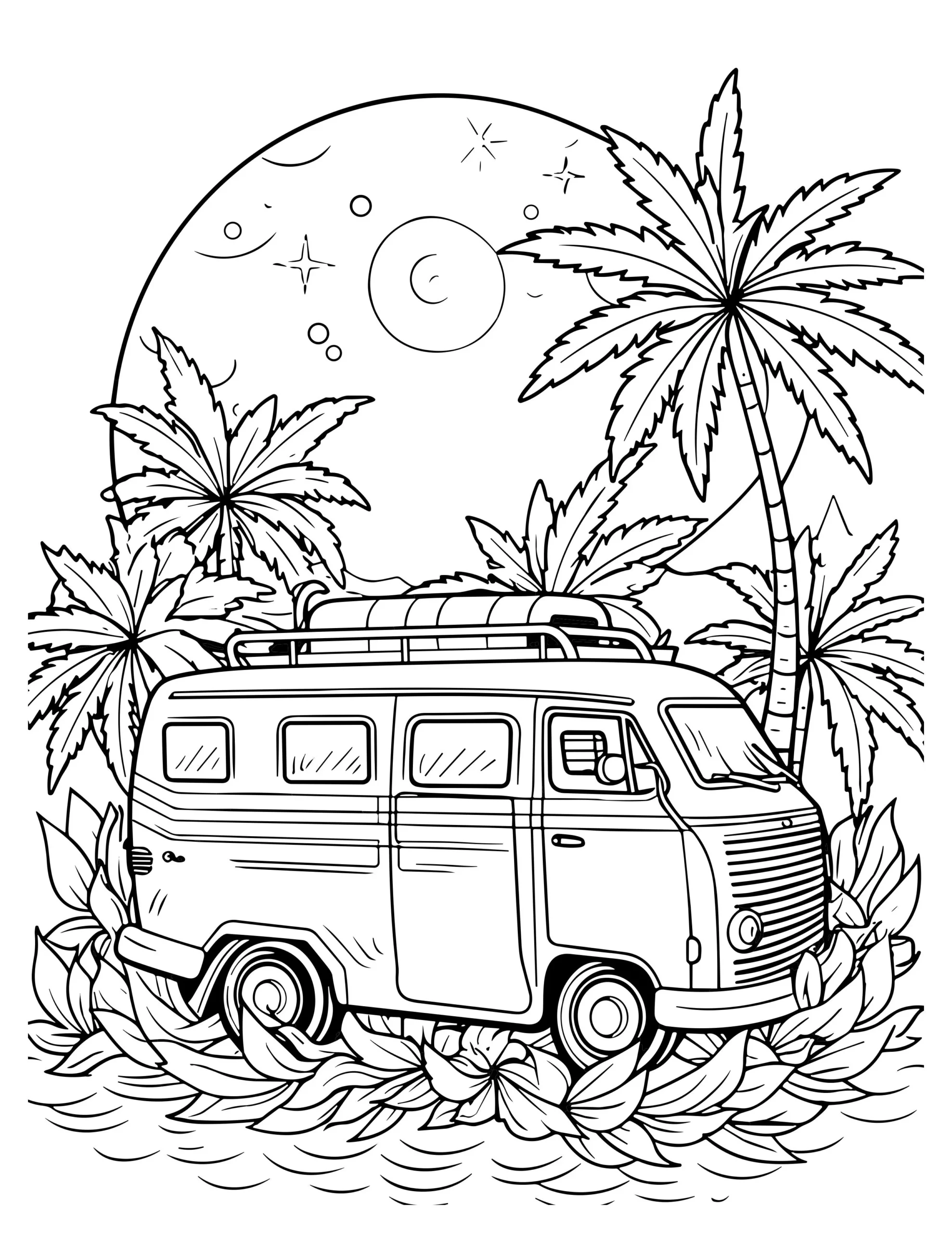 City Escape Coloring Page