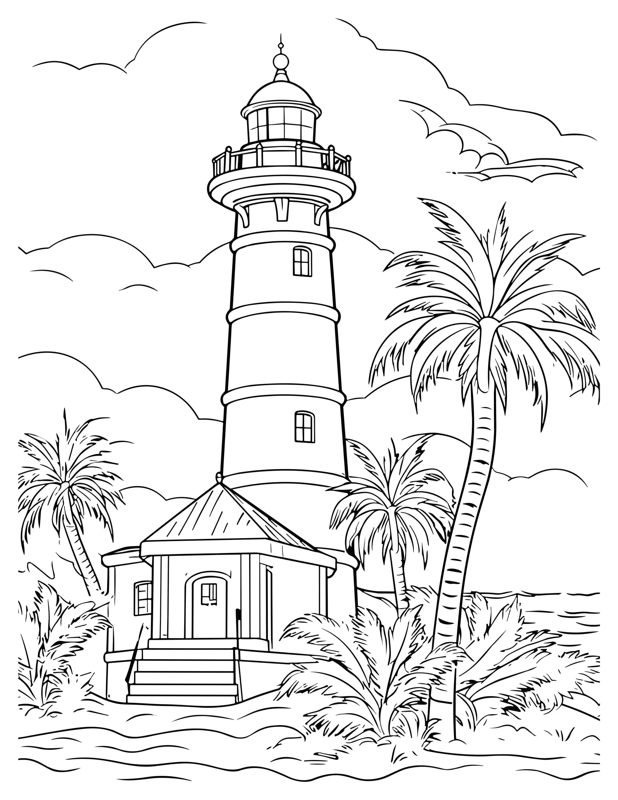 City Escape Coloring Page