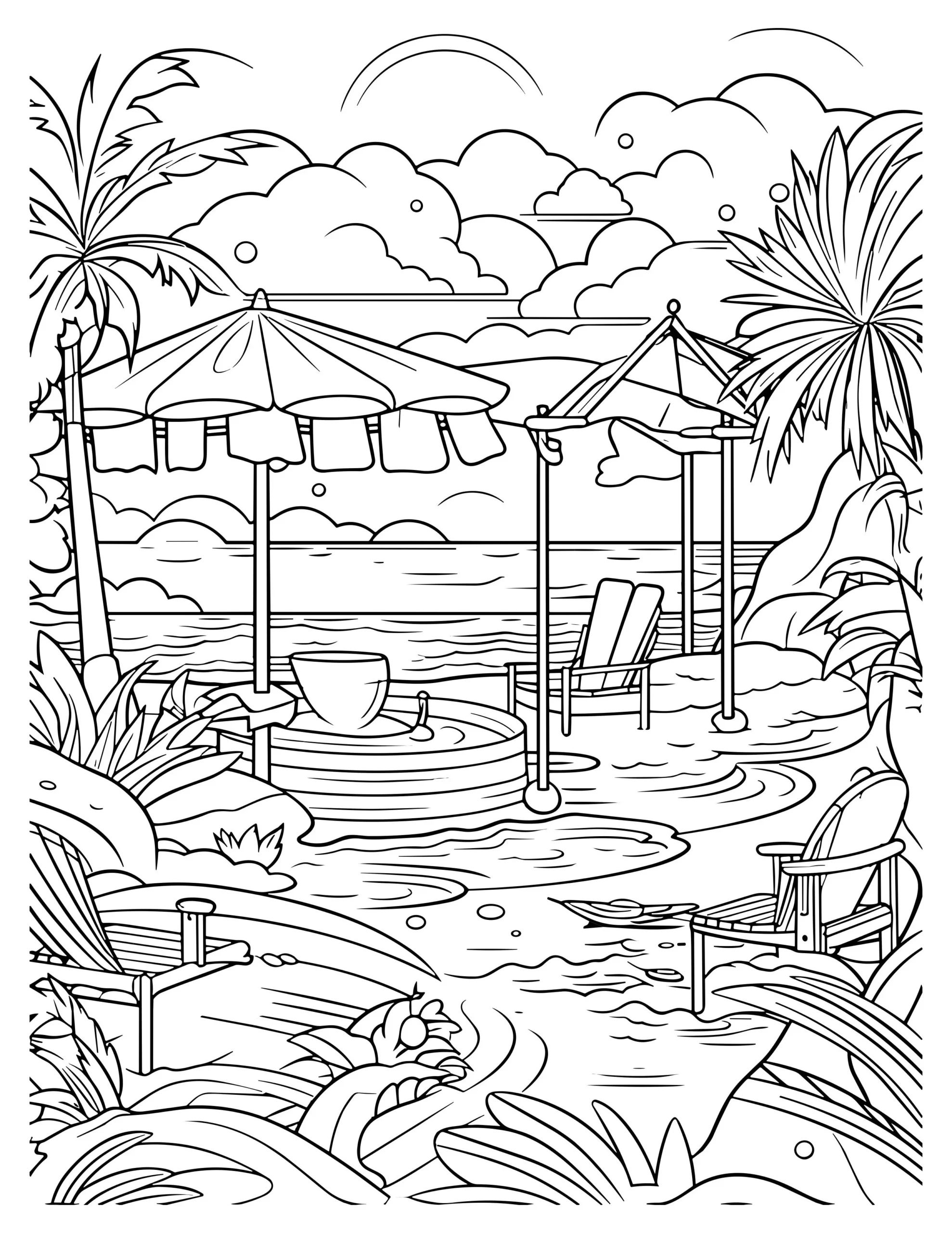 City Escape Coloring Page