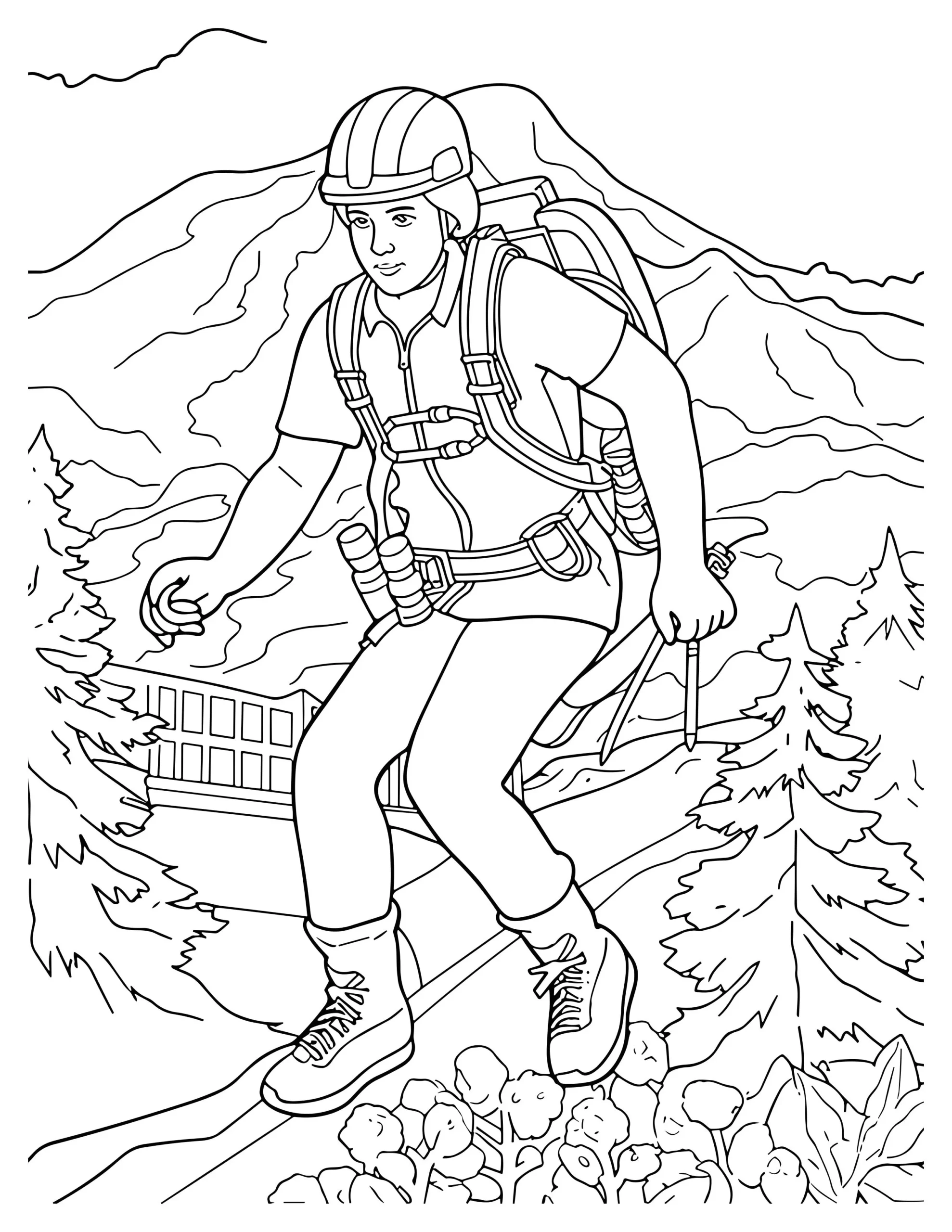 City Escape Coloring Page