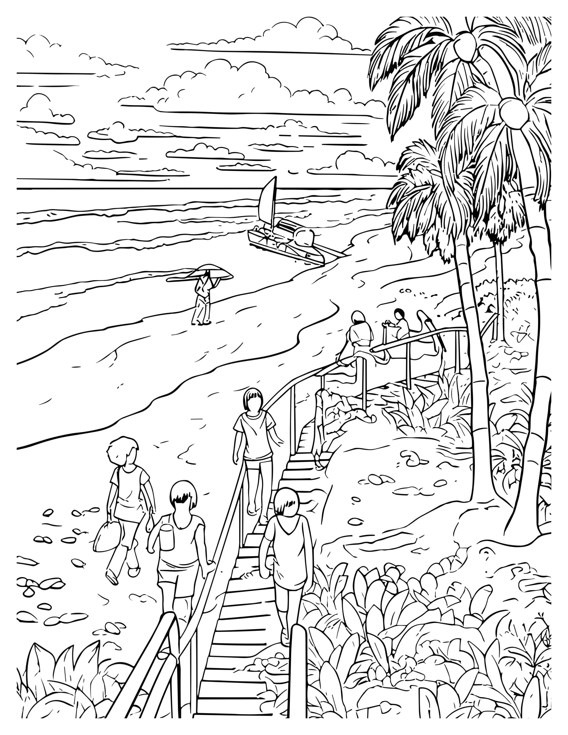 Stroll Along The Beach Path