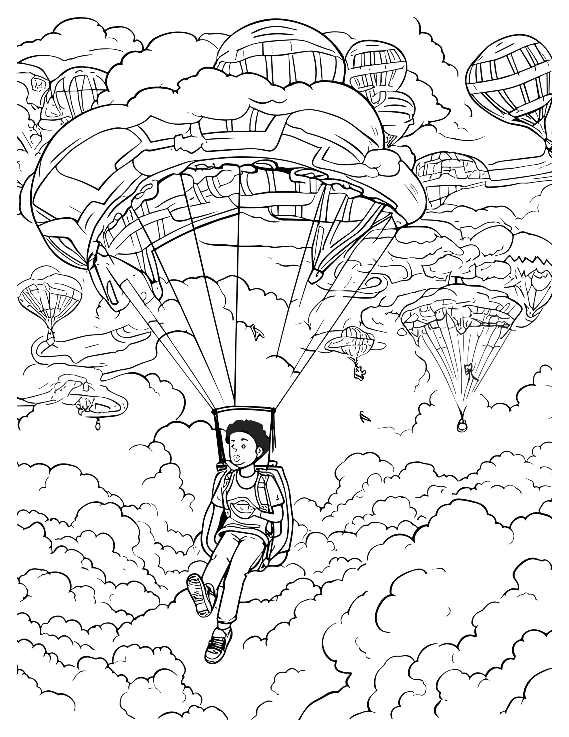 Sky-High Parachute Journey