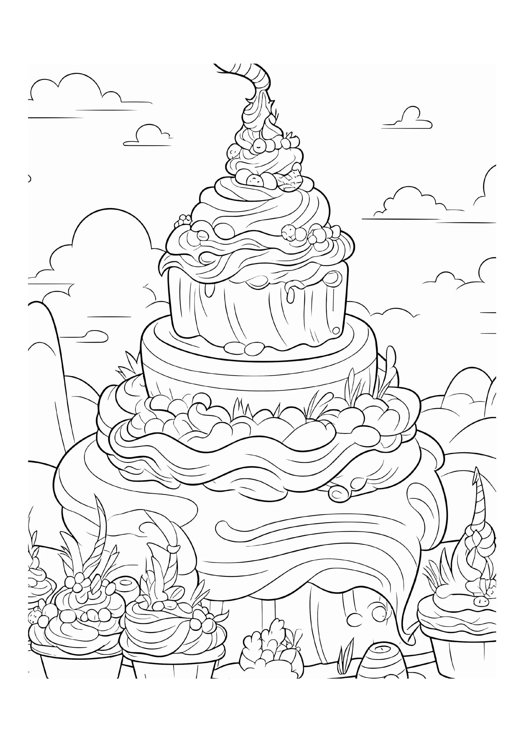 Whimsical Candyland Cake