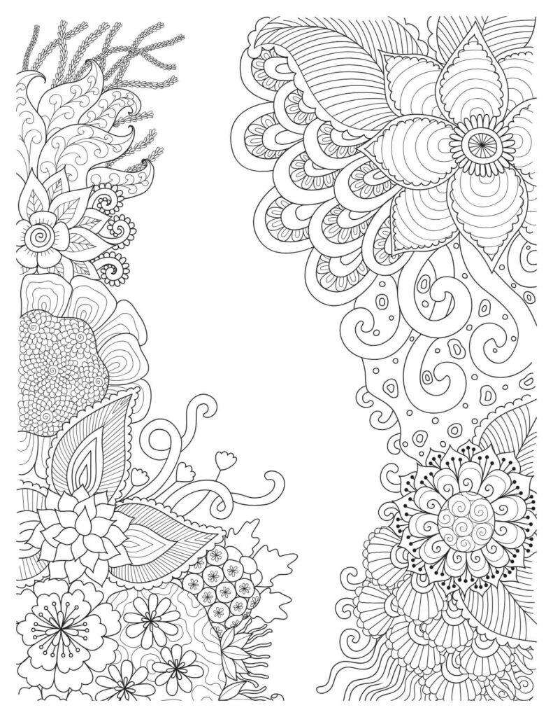  Doodle Flowers And Leaves