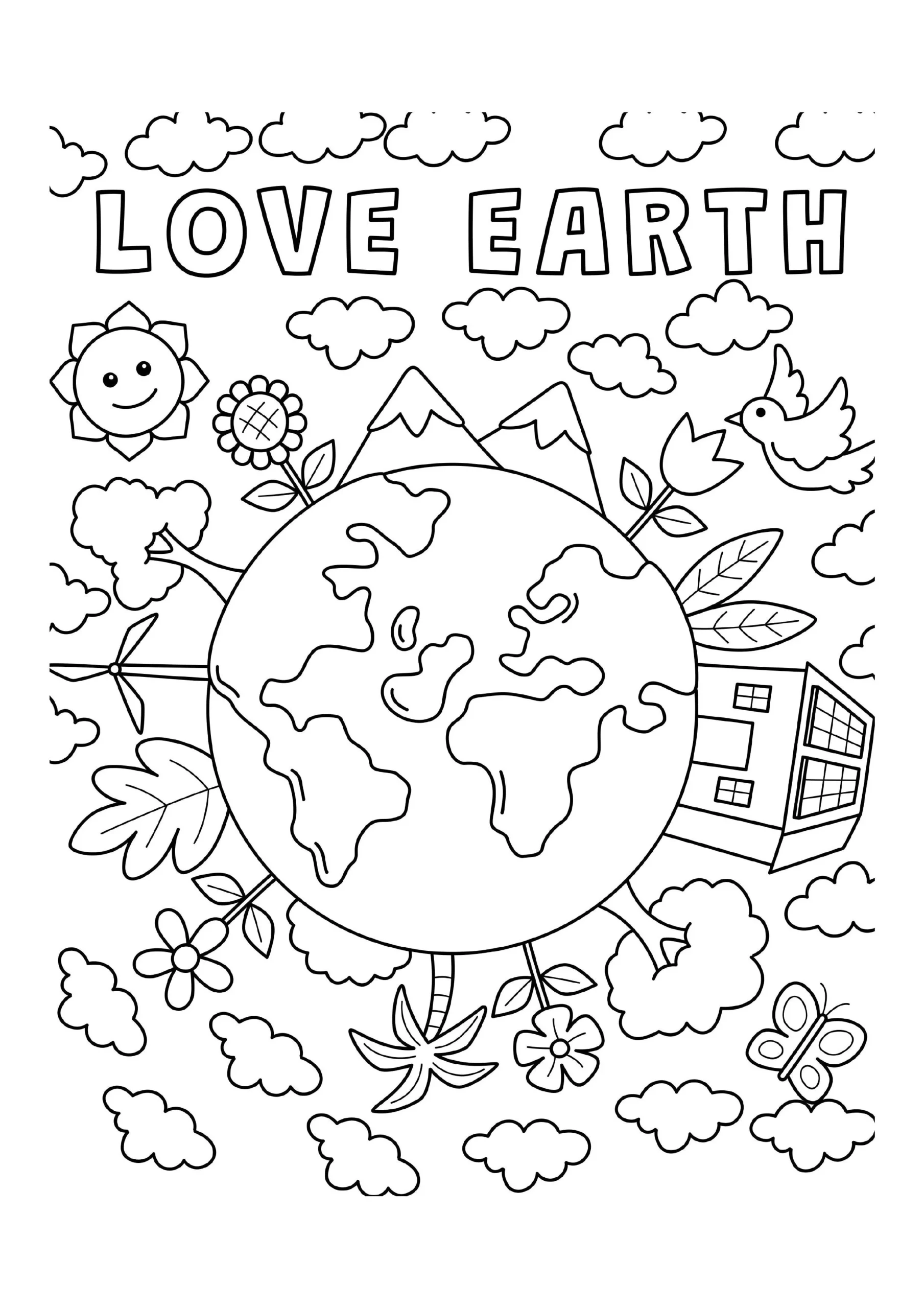 Earth Day Coloring Pages