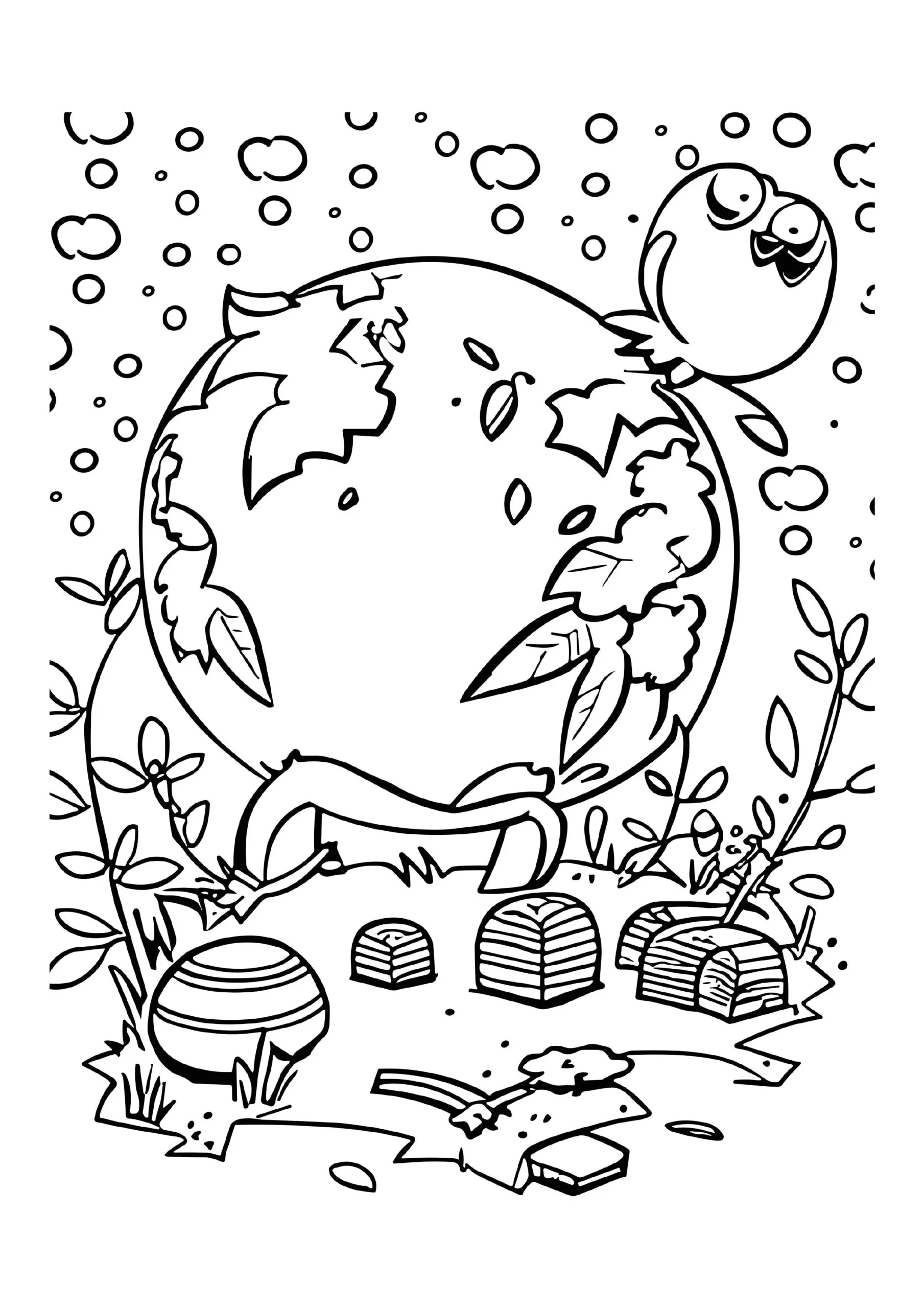  Playful Earth With Owl And Beehives