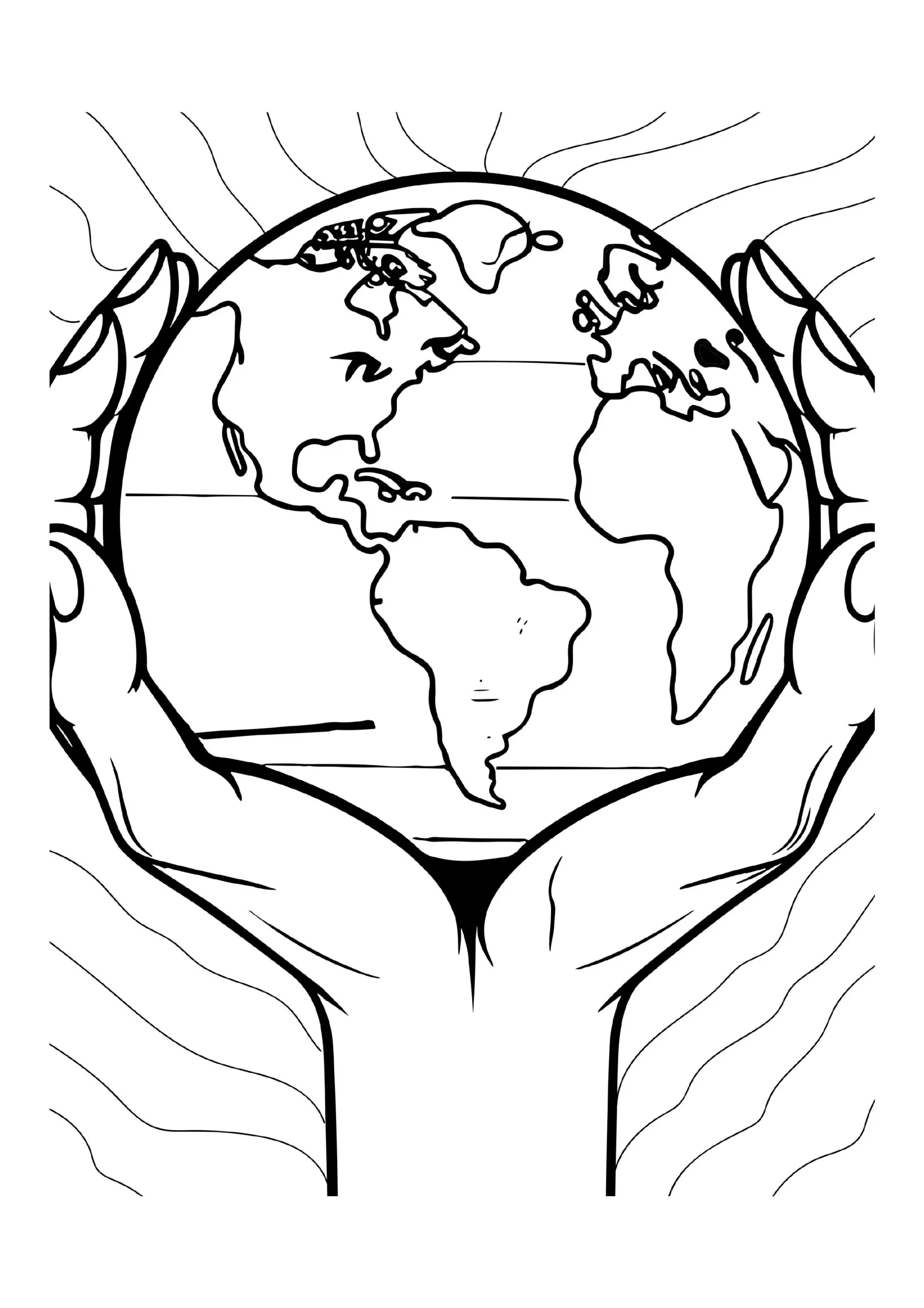 Hands Holding The Earth