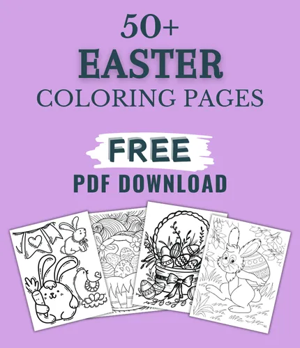 47 Easter Coloring Pages For Kids & Adults (FREE DOWNLOAD)