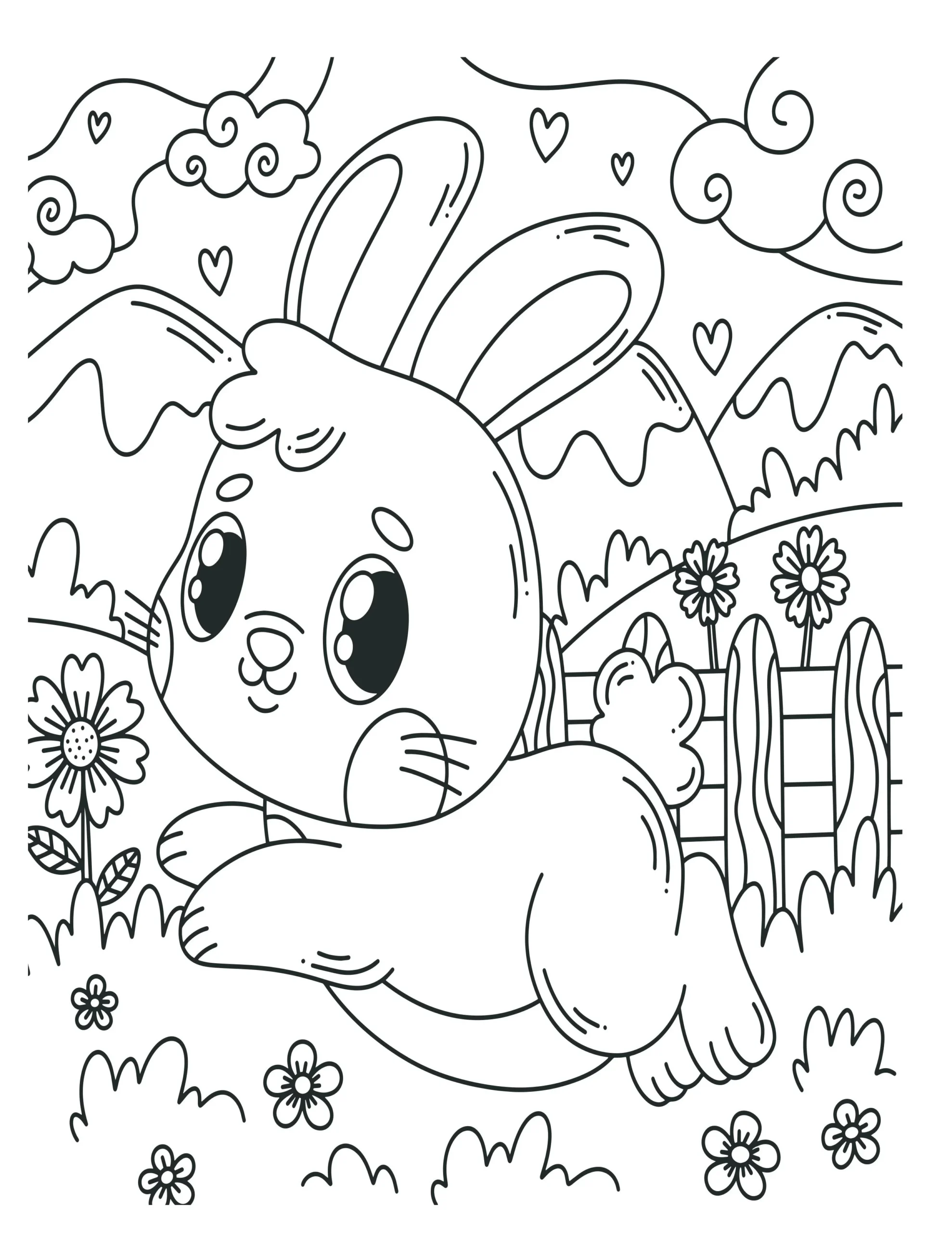 Happy Bunny in the Meadow