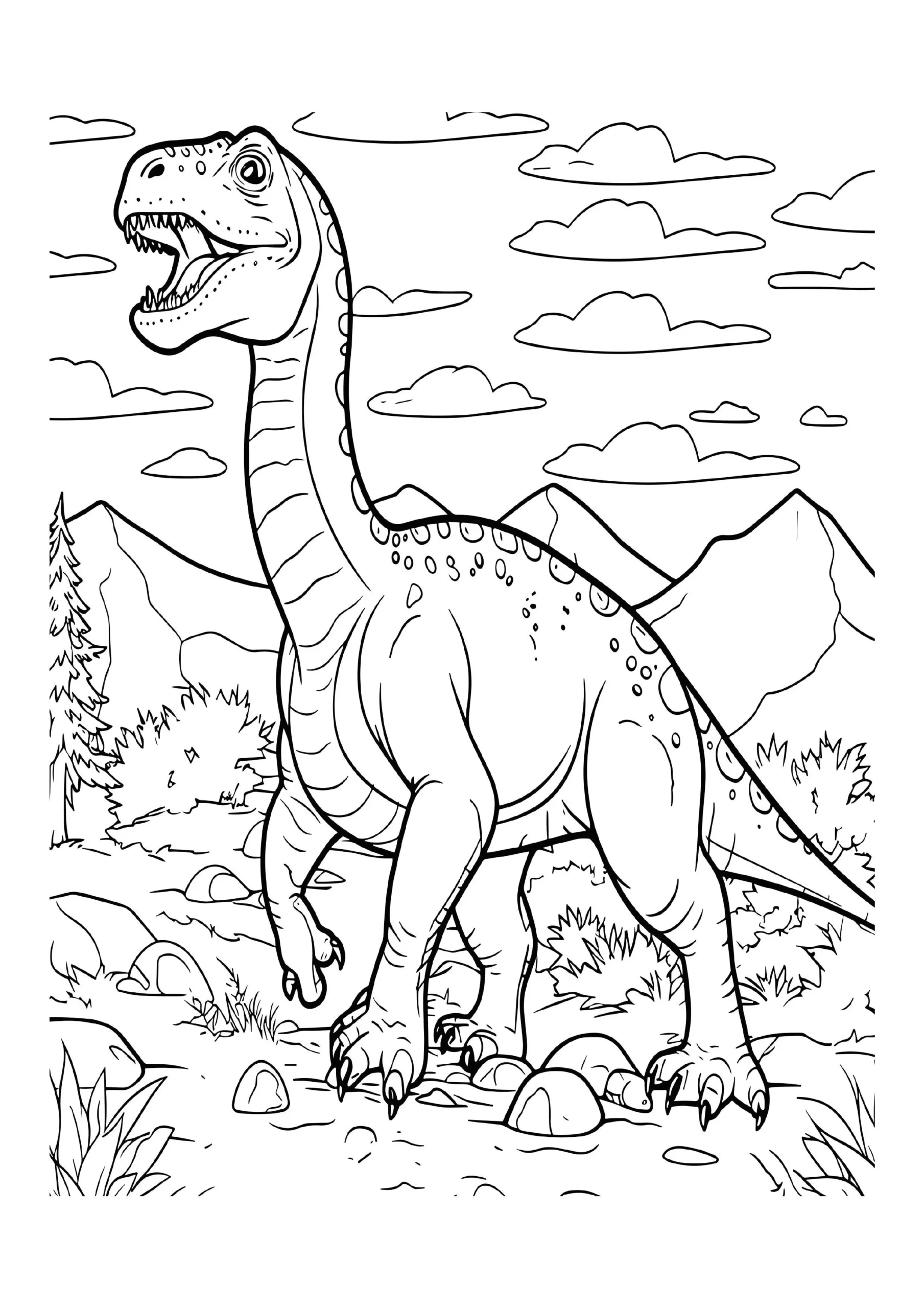 Fascinating Dinosaur Coloring Pages