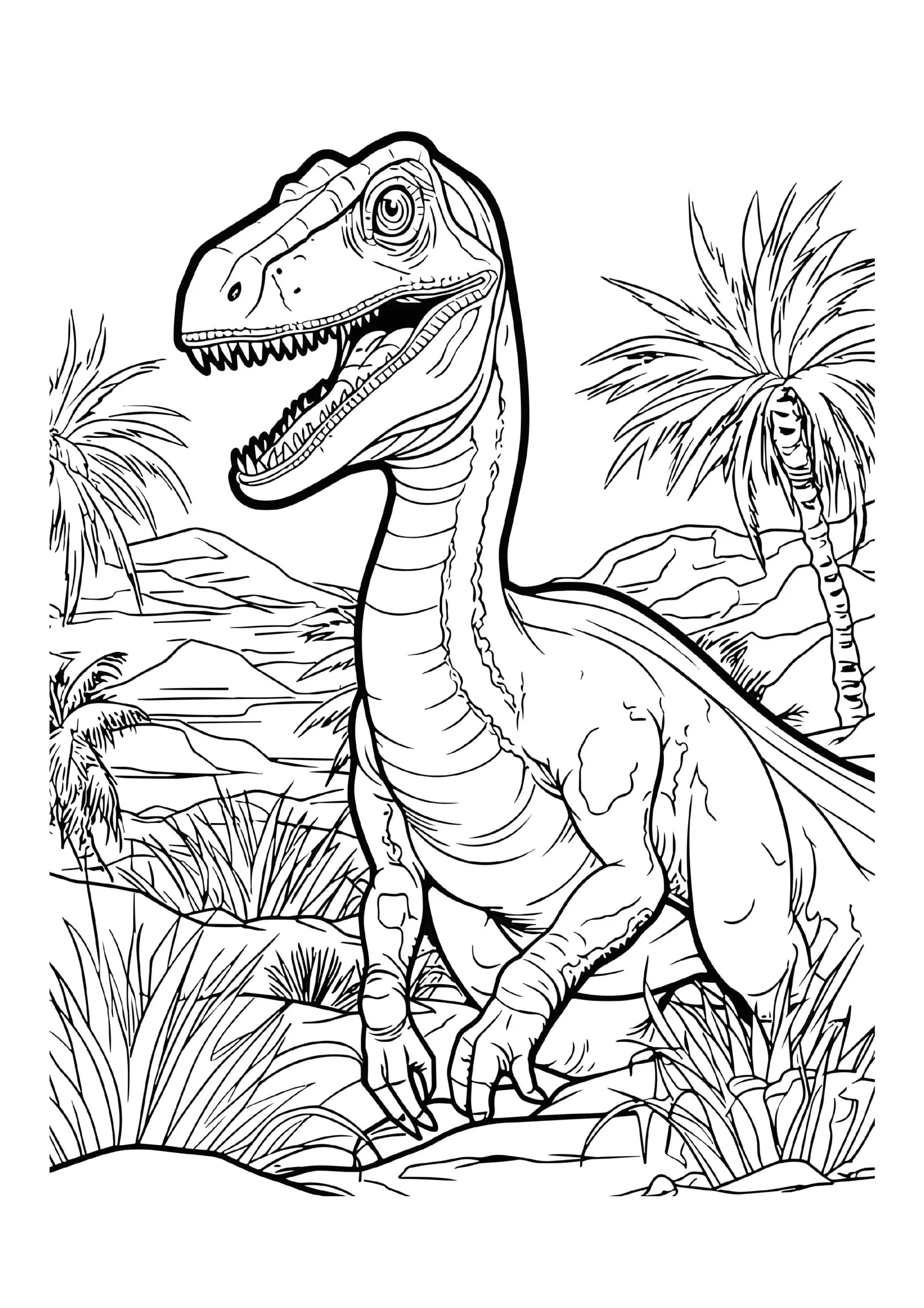 Fascinating Dinosaur Coloring Pages