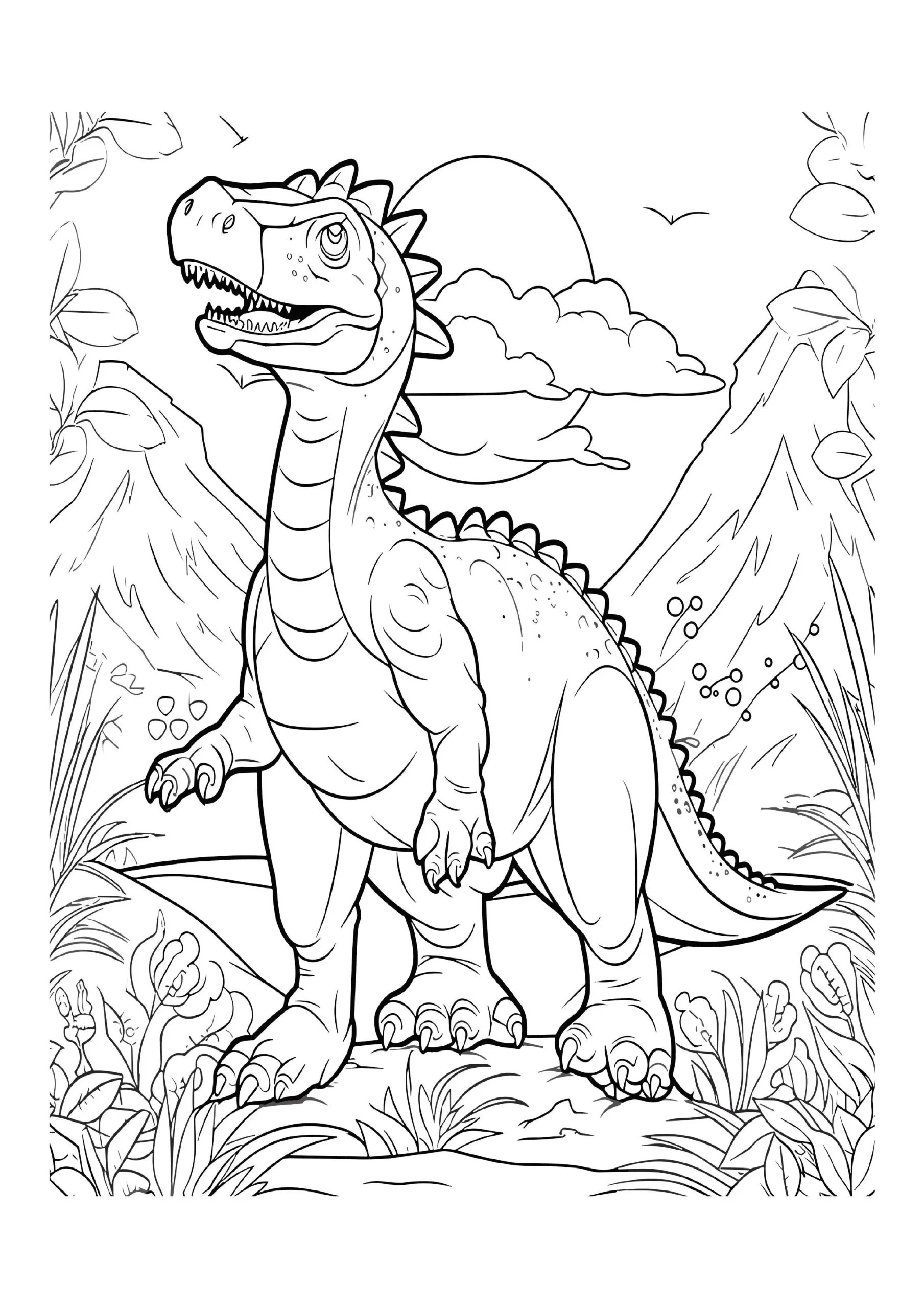 Fascinating Dinosaur Coloring Pages