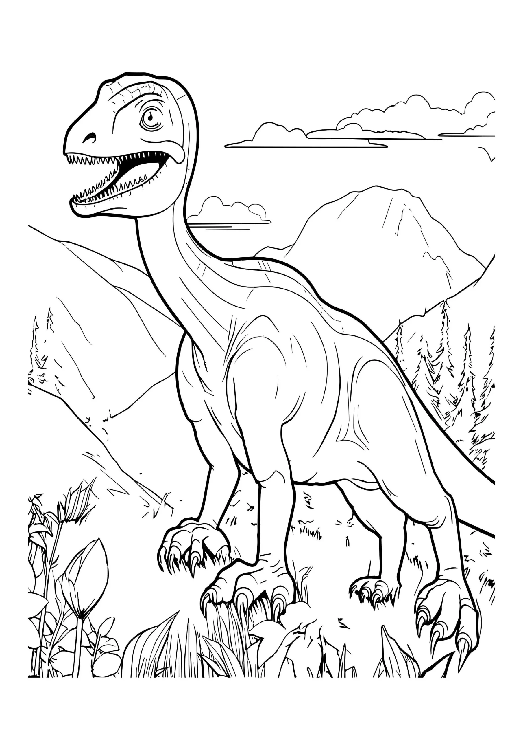 Fascinating Dinosaur Coloring Pages