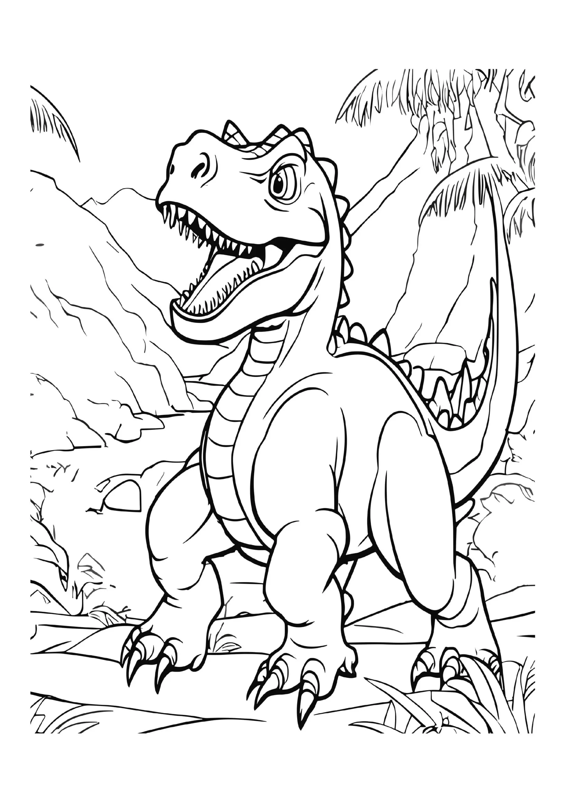 Fascinating Dinosaur Coloring Pages