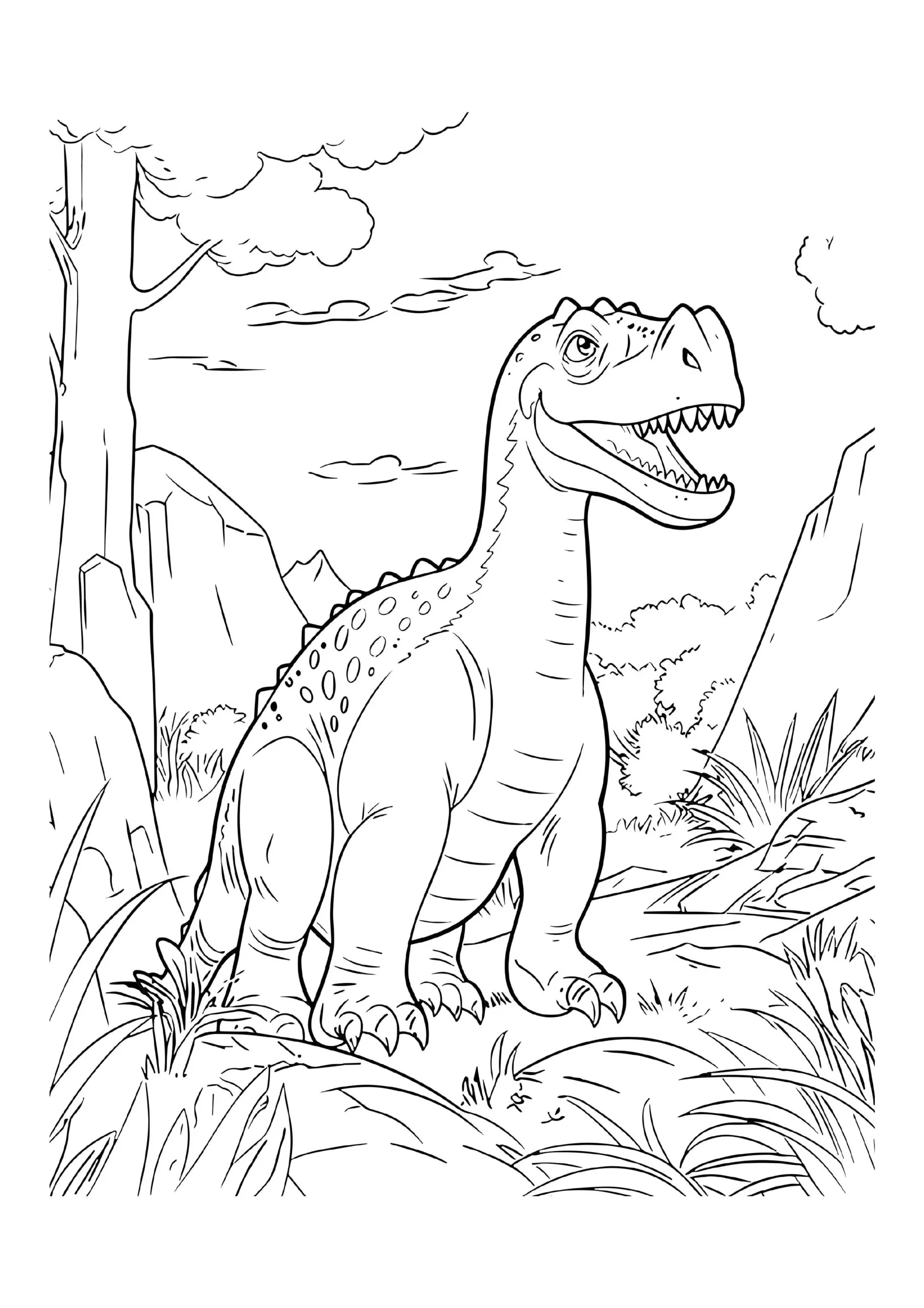 Fascinating Dinosaur Coloring Pages