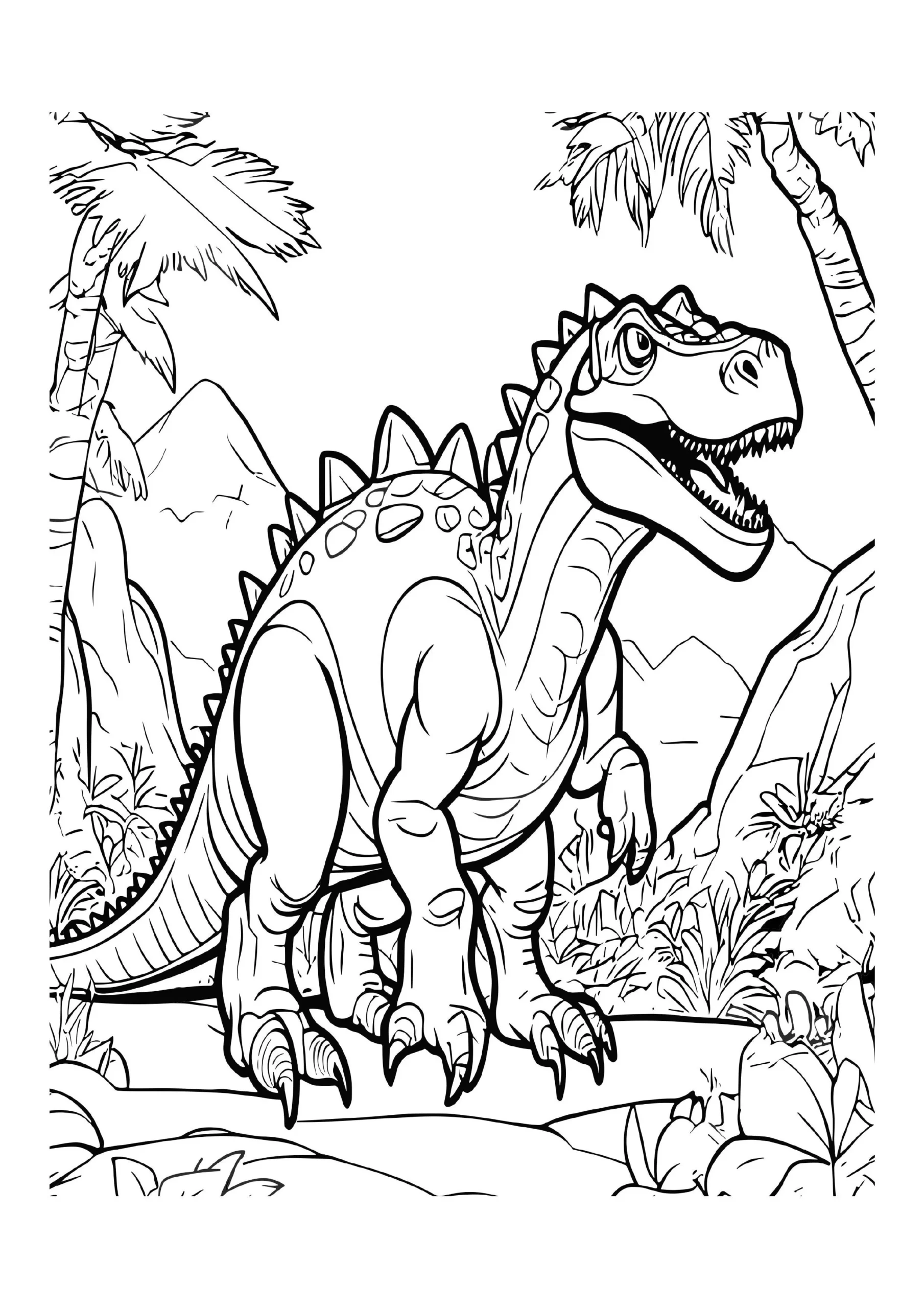 Fascinating Dinosaur Coloring Pages